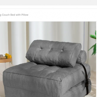 Portable Folding Couch Bed with Pillow