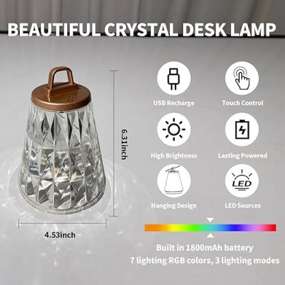BKZO Crystal Table Lamp - Image 3