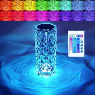 BGFHome Crystal Table Lamp