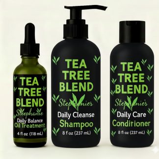 Tea Tree Blend Shampoo, Conditioner and Scalp Treatment COMING SOON